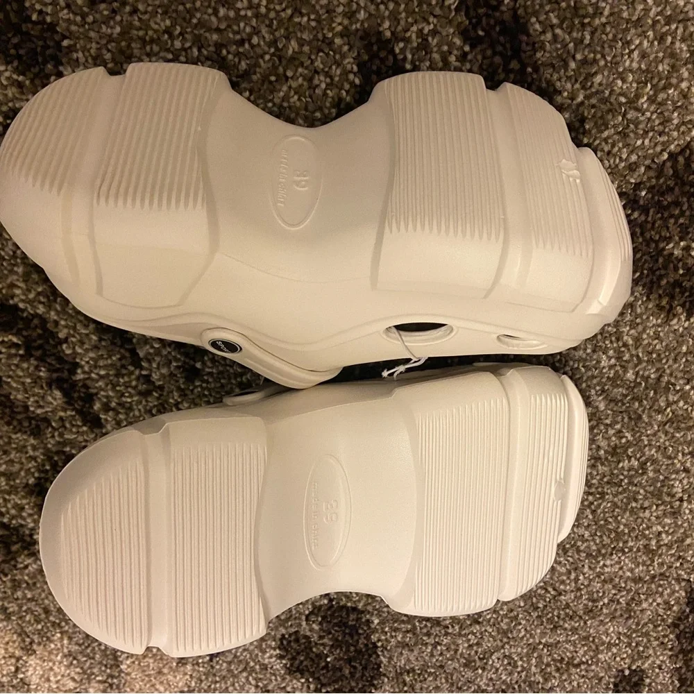 Platform beige krok NEW ultra comfort clog Classic ivory - Picture 10 of 15